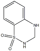 3,4-dihydro-1,2,4-benzothiadiazine-1,1-dioxide,,结构式