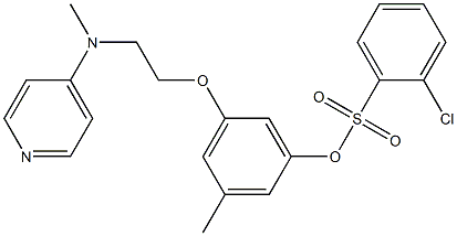  N-(2-(5-methyl-3-(2-chlorophenylsulfonyloxy)phenoxy)ethyl)-N-methyl-4-aminopyridine