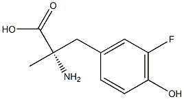 3-fluoro-alpha-methyltyrosine 结构式