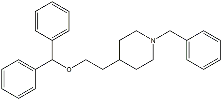  4-(2-(diphenylmethoxy)ethyl)-1-benzyl piperidine