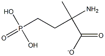 2-amino-2-methyl-4-phosphonobutyrate 结构式