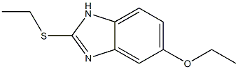 5-ethoxy-2-ethylthiobenzimidazole 化学構造式