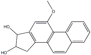 16,17-DIHYDRO-16,17-DIHYDROXY-11-METHOXY-15H-CYCLOPENTA[A]PHENANTHRENE Structure