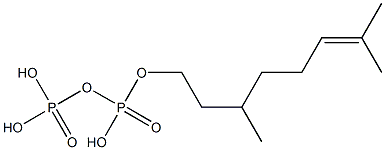 CITRONELLOLPYROPHOSPHATE,,结构式