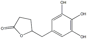 (-)-5-(3',4',5'-TRIHYDROXYPHENYL)-GAMMA-VALEROLACTONE,,结构式