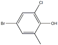 4-BROMO-6-CHLORO-2-METHYLPHENOL Struktur