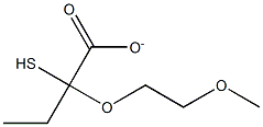 2-(2-METHOXYETHOXY)ETHYLTHIOGLYCOLATE Structure