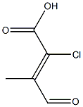 2-CHLORO-3-METHYL-4-OXOBUTENOICACID 化学構造式