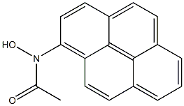 N-HYDROXY-N-ACETYL-1-AMINOPYRENE Structure