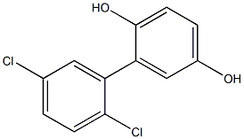 2,5-DICHLORO-2',5'-DIHYDROXYBIPHENYL Structure