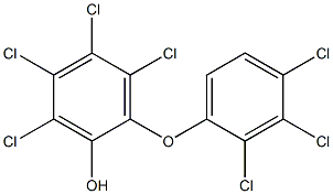 HEPTACHLOROHYDROXYDIPHENYLETHER Structure