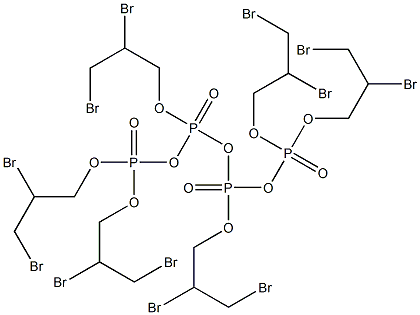 HEXAKIS(2,3-DIBROMOPROPYL)TETRAPHOSPHATE 化学構造式