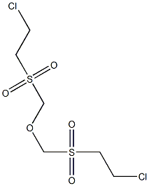 1,1'-(OXYBIS(METHYLENESULPHONYL))BIS-2-CHLOROETHANE Structure