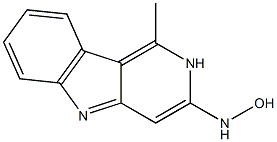 3-HYDROXYAMINO-1-METHYLPYRIDO(4,3-B)INDOLE 化学構造式