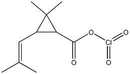 CHRYSANTHEMICACIDCHLORANHYDRIDE Struktur