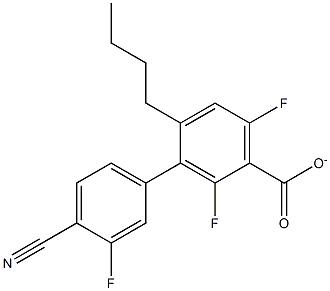 4-CYANO-3-FLUOROPHENYL4-BUTYL-2,6-DIFLUOROBENZOATE,,结构式