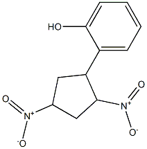 2,4-DINITRO-CYCLOPENTYLPHENOL 化学構造式