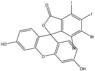 DIBROMODIIODOFLUORESCEIN 结构式