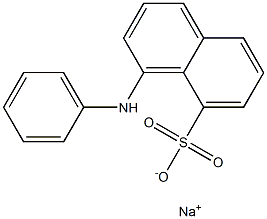 1-ANILINO-8-NAPHTHALENESULPHONATE,SODIUMSALT Structure