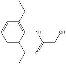 2-HYDROXY-2',6'-DIETHYLACETANILIDE 结构式