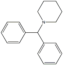 DIPHENYLMETHYLPIPERIDINE 化学構造式