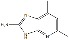 2-AMINO-3H-5,7-DIMETHYLIMIDAZO(4,5-B)PYRIDINE,,结构式