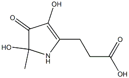 2,4-DIHYDROXY-2,5-DIMETHYL-1-CARBOXYMETHYL-3-OXO-2H-PYRROLE,,结构式