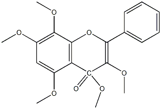 5,7,8,3,4-PENTAMETHOXYFLAVONE Structure