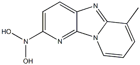 2-HYDROXYOXYAMINO-6-METHYLDIPYRIDO(1,2-A:3',2'-D)IMIDAZOLE Struktur