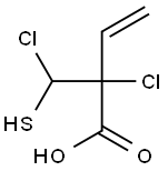 DICHLOROVINYL-3-MERCAPTOPROPIONICACID Structure