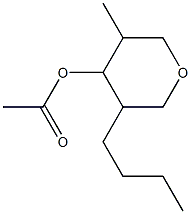 PYRAN-4-OL,TETRAHYDRO-3-BUTYL-5-METHYL-,ACETATE,,结构式