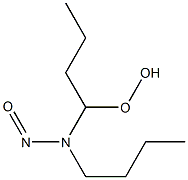 N-BUTYL-N-(1-HYDROPEROXYBUTYL)NITROSAMINE Structure