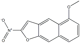 2-NITRO-5-METHOXYNAPHTHO(2,3-B)FURAN,,结构式