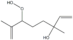 6-HYDROPEROXY-3,7-DIMETHYLOCTA-1,7-DIENE-3-OL Structure