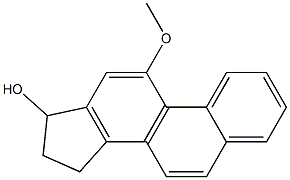 16,17-DIHYDRO-17-HYDROXY-11-METHOXY-15H-CYCLOPENTA[A]PHENANTHRENE Struktur