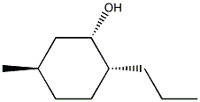 CYCLOHEXANOL,5-METHYL-2-PROPYL-,(1S-(1ALPHA,2ALPHA,5BETA))-,,结构式