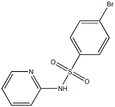 4-BROMO-N-2-PYRIDINYL-BENZENESULPHONAMIDE 化学構造式