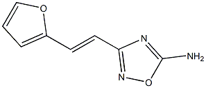 TRANS-5-AMINO-3-(2-(2-FURYL)-VINYL)-1,2,4-OXADIAZOLE,,结构式