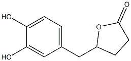 (-)-5-(3',4'-DIHYDROXYPHENYL)-GAMMA-VALEROLACTONE Structure