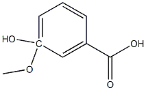 3-HYDROXY-3-METHOXYBENZOICACID Struktur