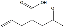 2-OXOPROPYL-4-PENTENOICACID 化学構造式