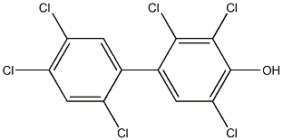 2,3,5,2',4',5'-HEXACHLORO-4-BIPHENYOL,,结构式