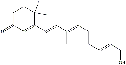 ALL-TRANS-4-OXO-RETINOL Structure