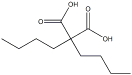 DI-N-BUTYLMALONICACID Struktur