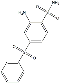 2-AMINO-4-PHENYLSULPHONYLBENZENESULPHONAMIDE Struktur