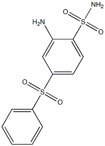 2-AMINO-4-PHENYLSULPHONYLBENZENESULPHONAMIDE Structure