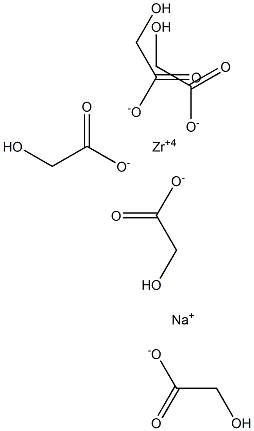 Sodium Zirconium Glycolate Struktur