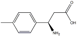 (R)-3-Amino-3-(4-methyl-phenyl)-propanoic acid Structure