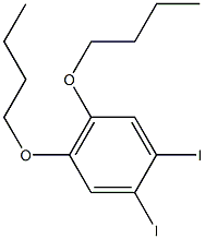 1,2-DIIODO-4,5-(DIBUTOXY)BENZENE 化学構造式