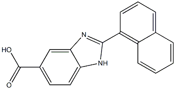 2-Naphthalen-1-yl-1H-benzimidazole-5-carboxylic acid Structure